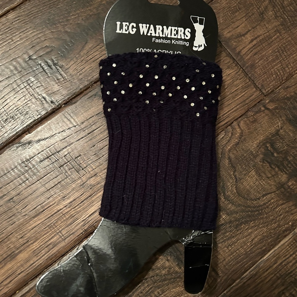 Navy blue boot accessory new